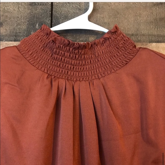 Lulu’s burnt orange smock dress M - Picture 8 of 9